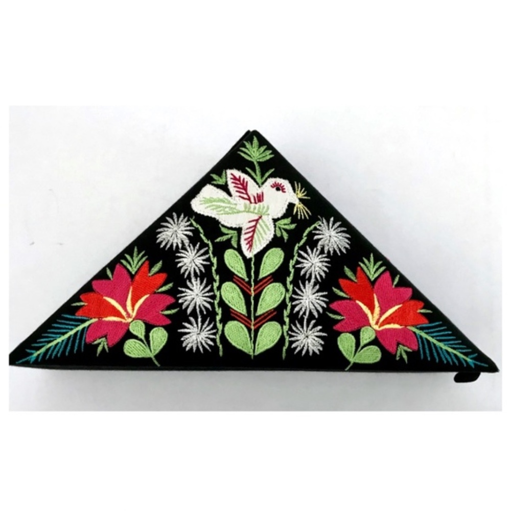 Urban Outfitters Embroidered Triangle Jewelry Box